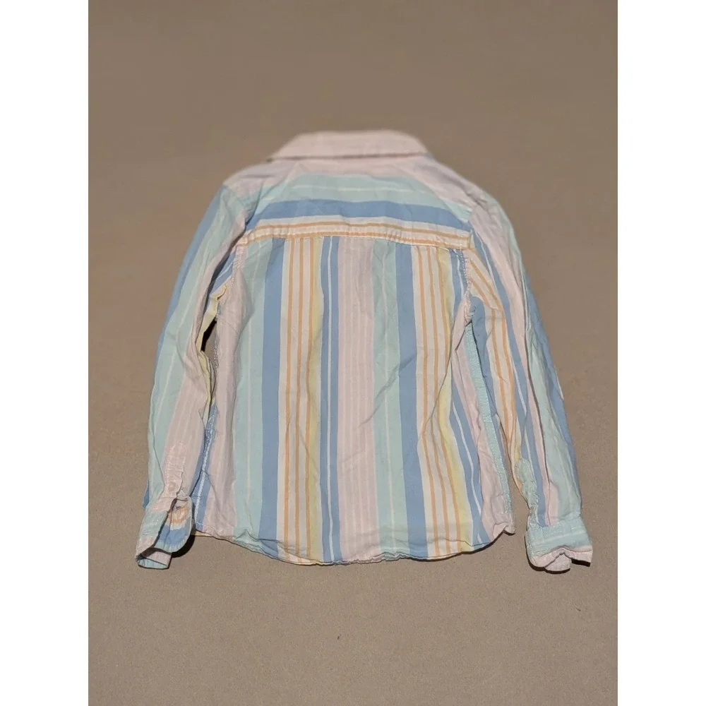 OshKosh Stripe Boys Button up Shirt - Multicolored - SIZE 5T